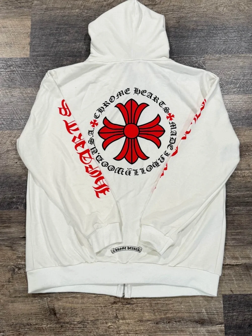 CHROME HEARTS Hoodie Zip Sweater with